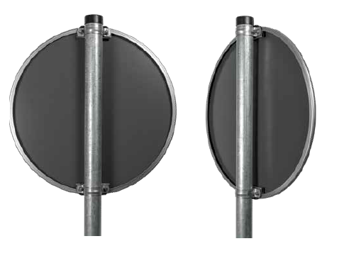 Znak drogowy po zamontowaniu